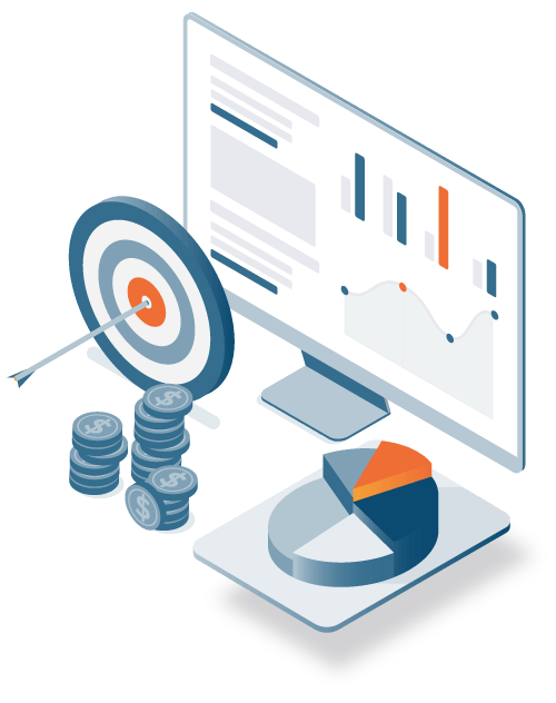 Compensation and Budget Survey Isometric Illustration