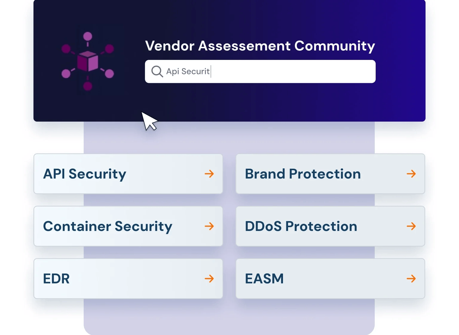 Choose vendor category