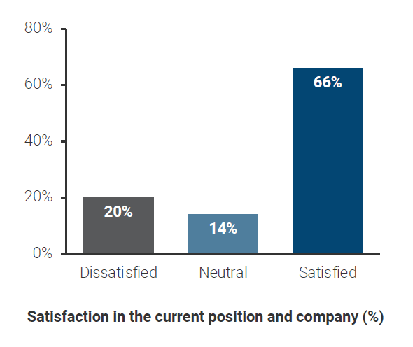 Chart showing Strong BISO Job Satisfaction